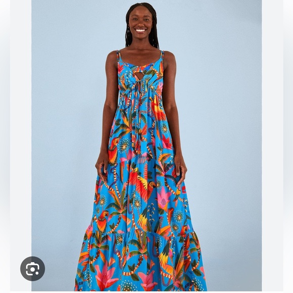 FARM Rio Other - BNWT FARM Rio Blue Macaw Party Cover Up